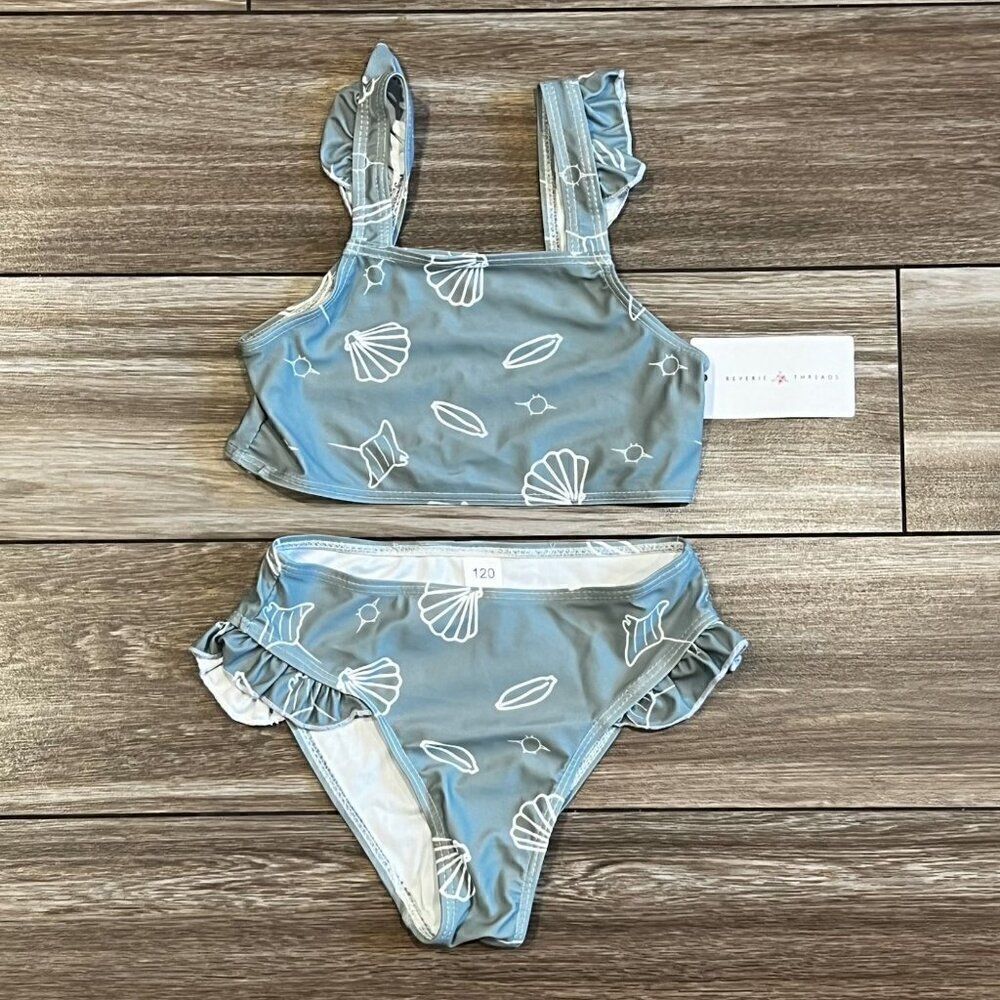 NWT! Reverie Threads Shell Flutter Bikini Size 6